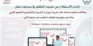 رابط الاستعلام عن نتيجة التظلم بمسابقة معلم مساعد لغة عربية