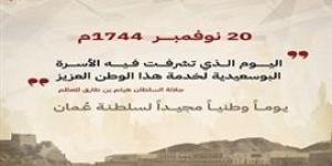 20 نوفمبر يوما وطنيا لعُمان.. قرار سلطاني يبرز العمق التاريخي للأسرة البوسعيدية