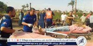 حالة وفاه و33 مصاب الحصيلة النهائية لضحايا ومصابين حادث انقلاب سيارة تقل عمال بالبدارى