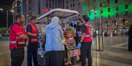 المدينة المنورة.. الهلال الأحمر ينقذ مصابًا بجلطة قلبية في مسجد قباء