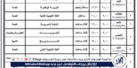 جدول امتحانات الثانوية العامة 2025.. مواعيد دقيقة وأسئلة دون أخطاء وفقًا لتعليمات الوزارة