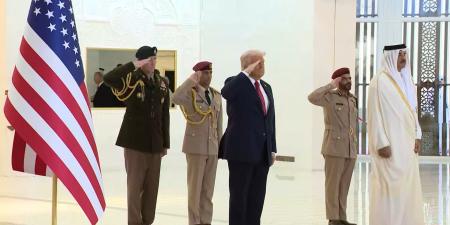 شاهد كيف استُقبل الرئيس الأمريكي دونالد ترامب في قطر - الأول نيوز
