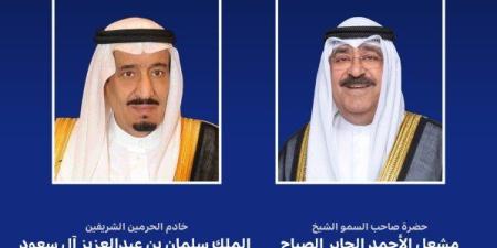 أمير الكويت يبعث ببرقية إلى خادم الحرمين الشريفين