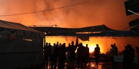 استشهاد عائلة فلسطينية بقصف إسرائيلي على خيمة نازحين