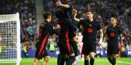 برشلونة يتوج بلقب الدوري الإسباني للمرة الـ28 فى تاريخه بعد فوزه على إسبانيول