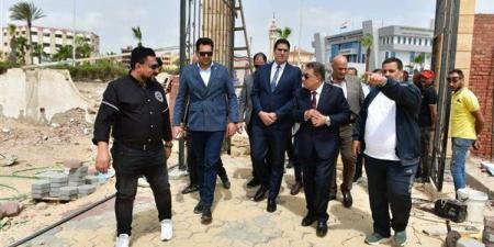 خدمات متنوعة ومتميزة..محافظ الدقهلية يتفقد أعمال المرحلة الأولى بنادي المنصورة الرياضي فرع جمصة