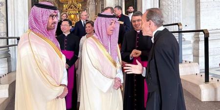 وزير الخارجية يرأس وفد المملكة في مراسم تنصيب بابا الفاتيكان الجديد
