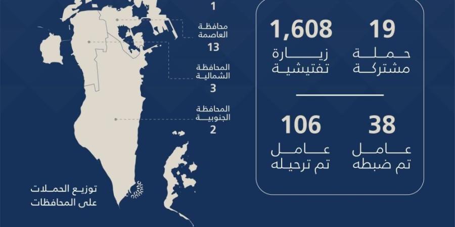 هيئة تنظيم سوق العمل: 1,627 حملة وزيارة تفتيشية.. وترحيل 106 مخالفًا خلال أسبوع