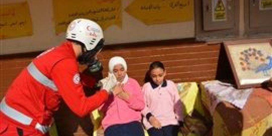 محافظ الجيزة : تنفيذ سيناريو افتراضي لإخلاء مدرسه هشام شتا نتيجة حدوث هزه أرضيه وحريق