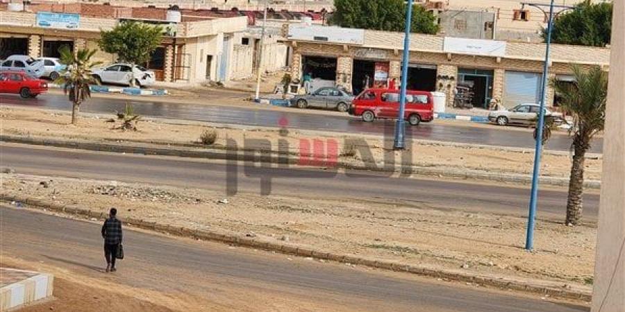 سقوط أمطار خفيفة على مرسى مطروح