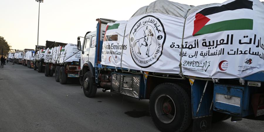 الإمارات تقدم دعماً إنسانياً لـ10102 مستفيد في غزة منذ 1 ديسمبر الماضي