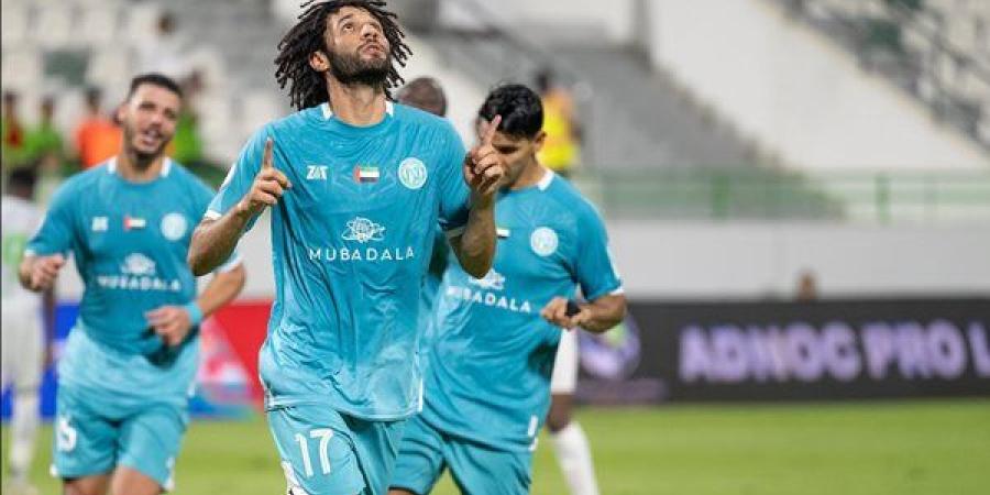 محمد النني يقود تشكيل الجزيرة أمام الوحدة في الدوري الإماراتي