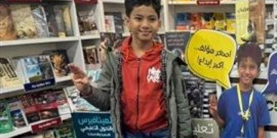 يحيى أحمد .. أصغر مؤلف للخيال العلمي في معرض الكتاب