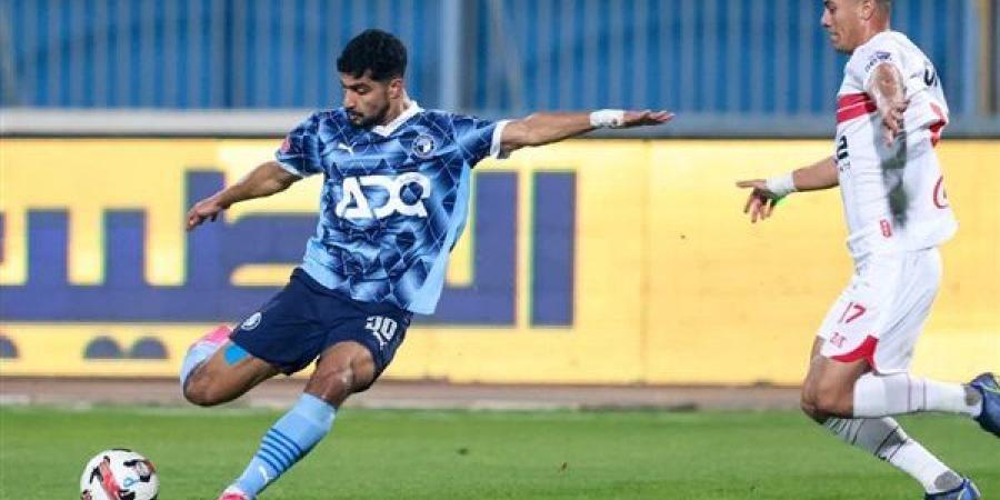 ماييلي يسجل هدف التقدم لفريق بيراميدز في شباك الزمالك