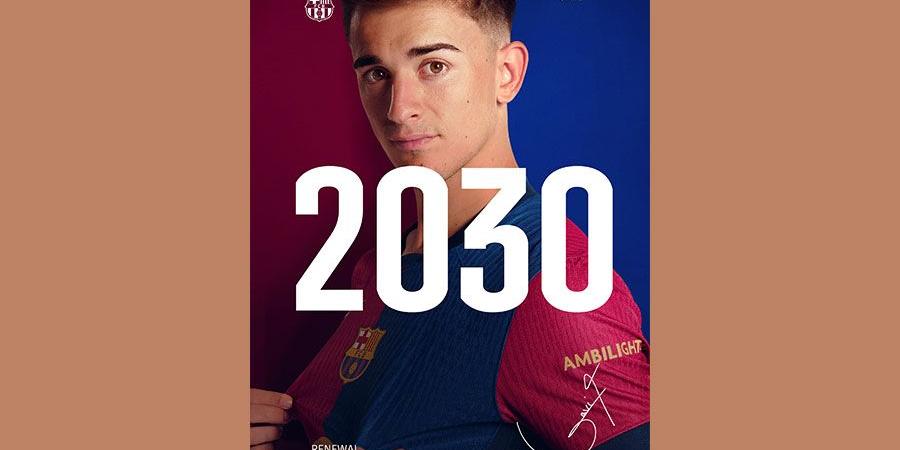 غافي يجدد عقده مع برشلونة حتى عام 2030