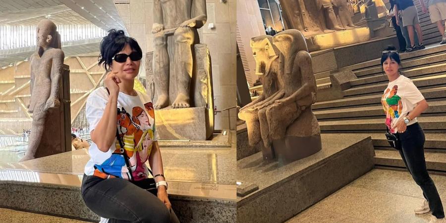 رشا شربتجي في صور من المتحف المصري الكبير.. وهذا ما تتمناه - الأول نيوز