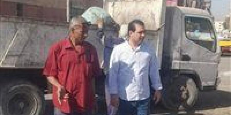 متابعة ميدانية لأعمال النظافة بنجع حمادي في الفترة الصباحية