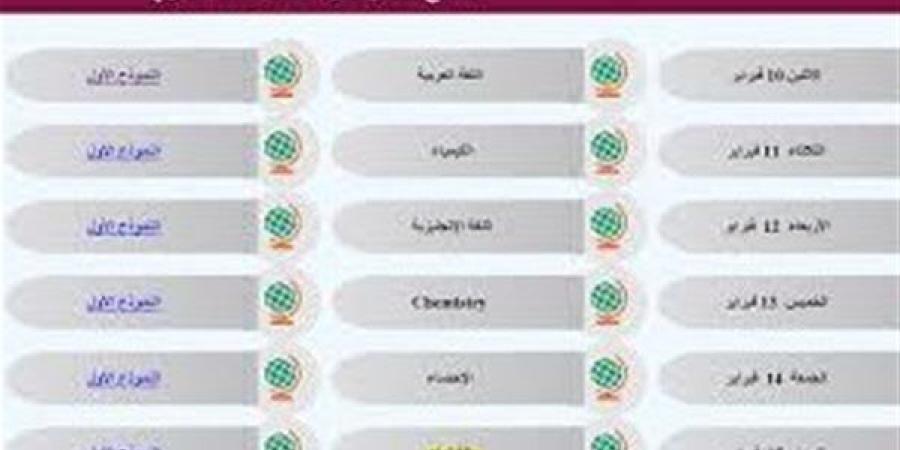 النماذج الاسترشادية الجديدة للثانوية العامة 2025