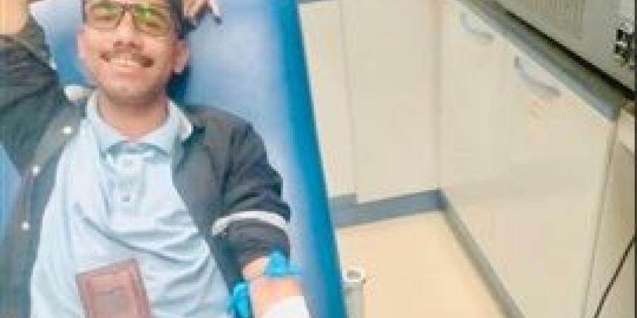 طلاب التربية العسكرية بجامعة كفر الشيخ يتبرعون بالدم لمستشفي الجامعة
